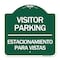 Signmission Bilingual Reserved Parking Visitor Parking Estacionamiento Para Visitas, A-DES-GW-1818-24299 A-DES-GW-1818-24299 - alternate 1